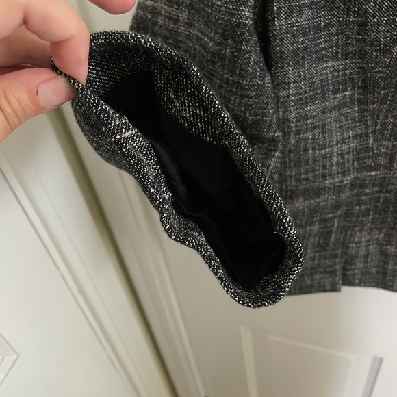 Black and Gray 10 LOFT Tweed Blazer - Picture 4 of 5